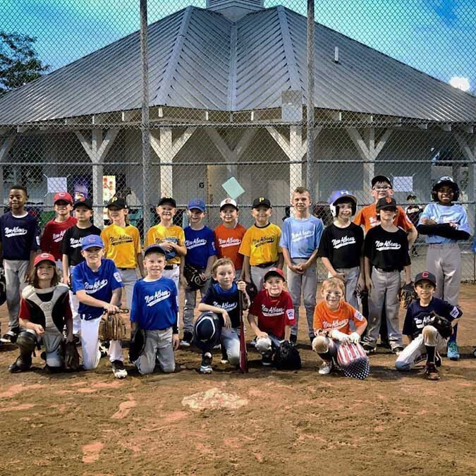 New Albany Rec Baseball Team Spring 2020
